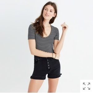 Madewell cameo scoop bodysuit in natasha stripe
